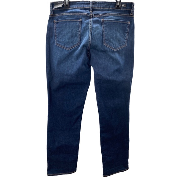 Kut from the Kloth Catherine Mid-Rise Boyfriend Dark Blue Jeans Size 14 NWT - Picture 7 of 14
